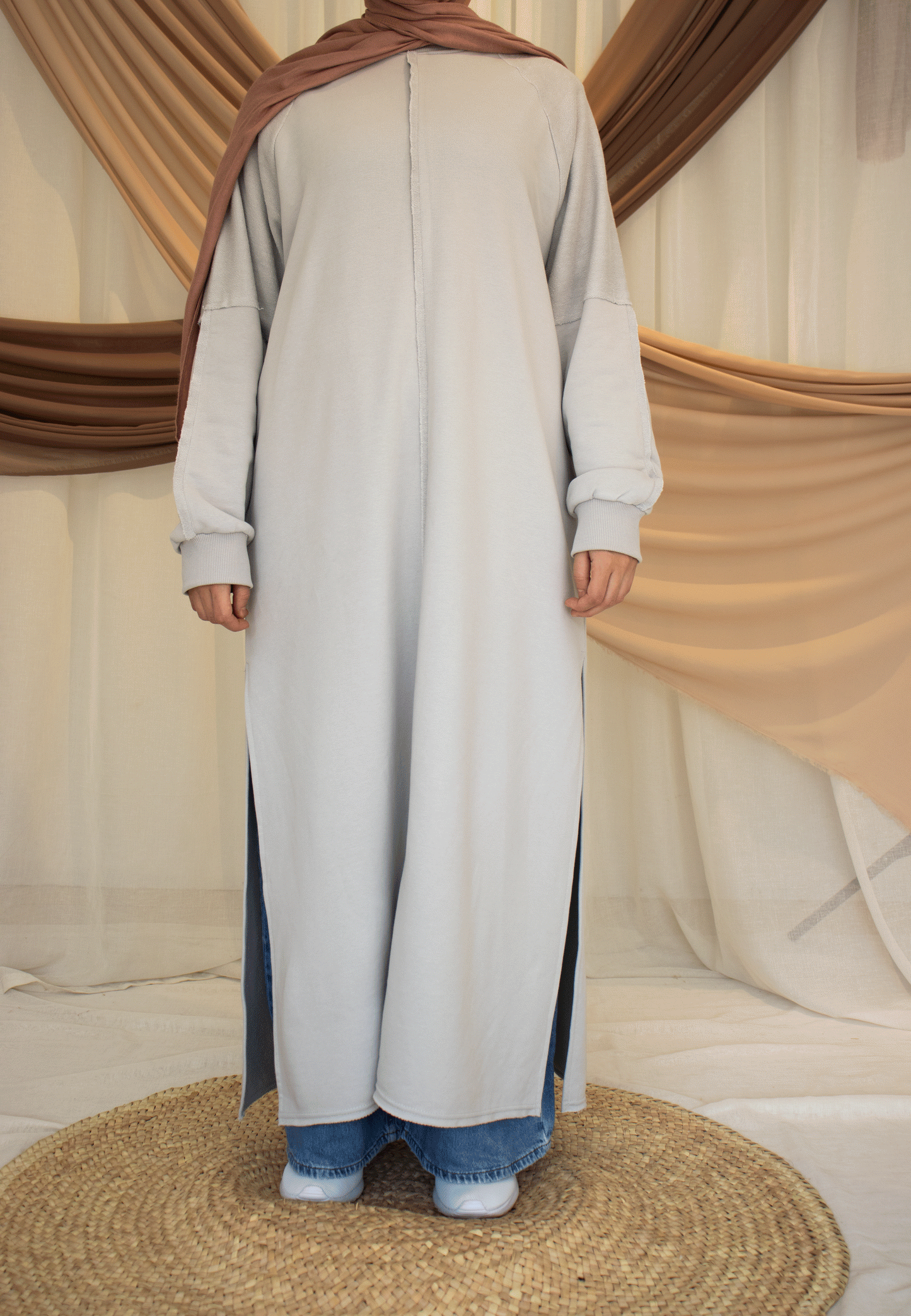 Showcasing Sabeel's elegant modest wear, designed for women who value style and modesty.