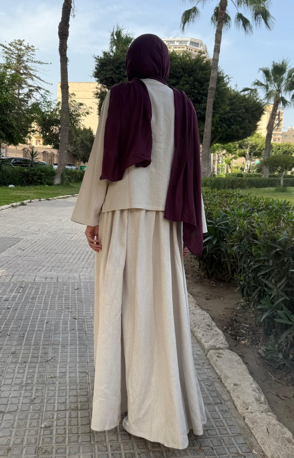 Rawaa Linen Set - Beige