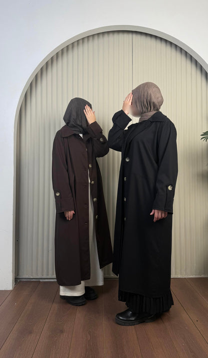 Sahar Trench Coat Black