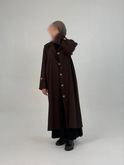 Sahar Trench Coat Brown