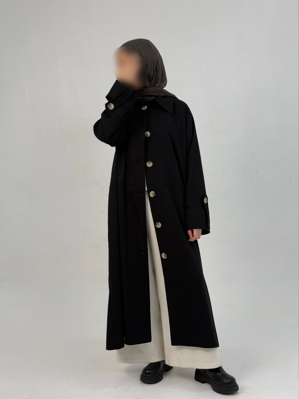 Sahar Trench Coat Black