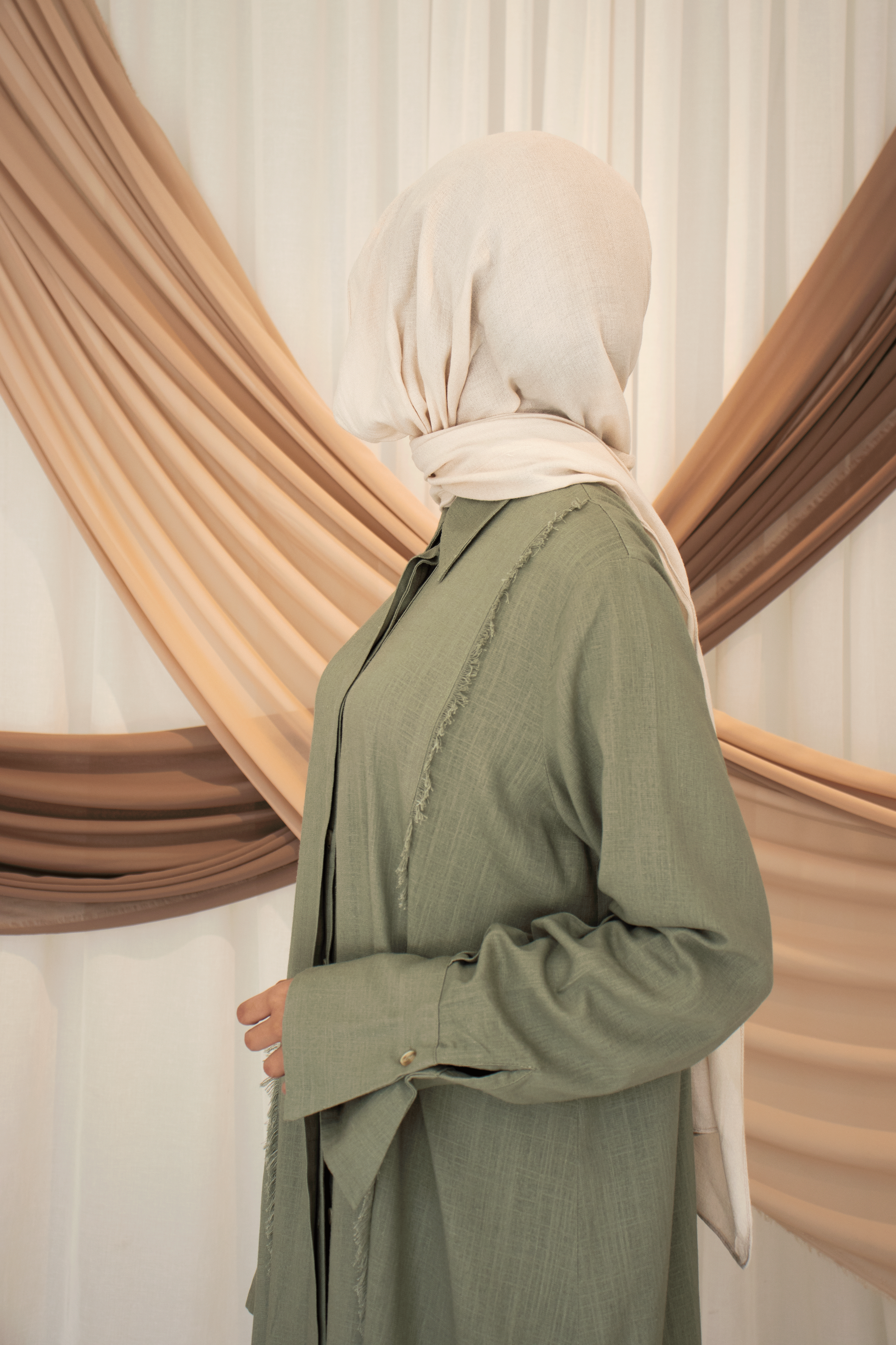 Showcasing Sabeel's elegant modest wear, designed for women who value style and modesty.