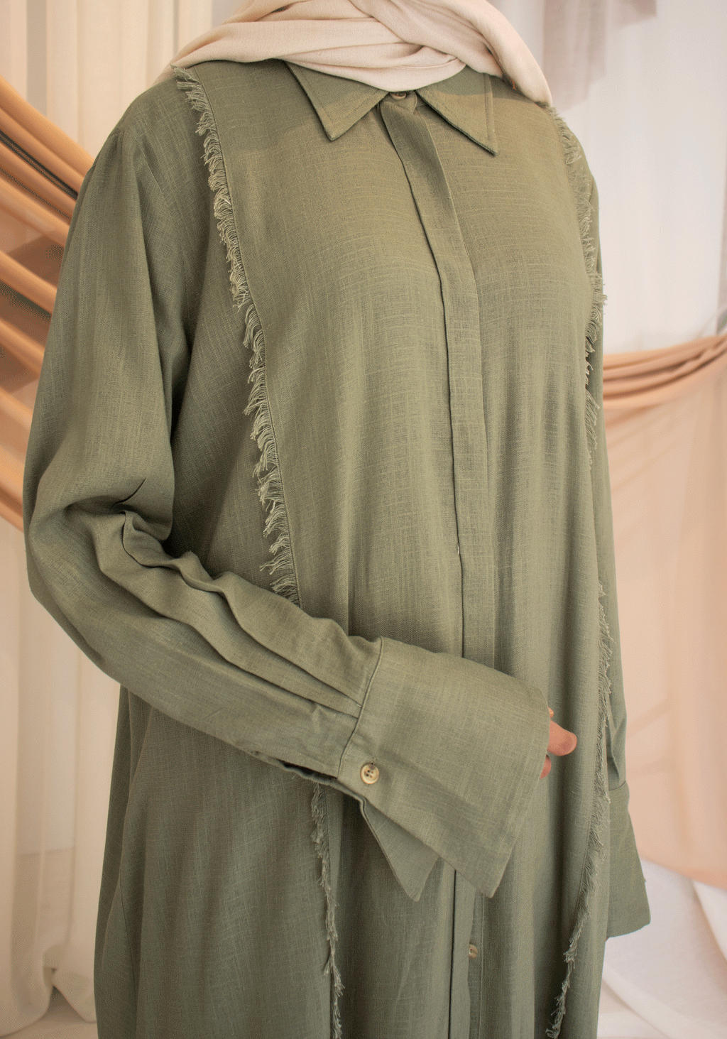 Showcasing Sabeel's elegant modest wear, designed for women who value style and modesty.
