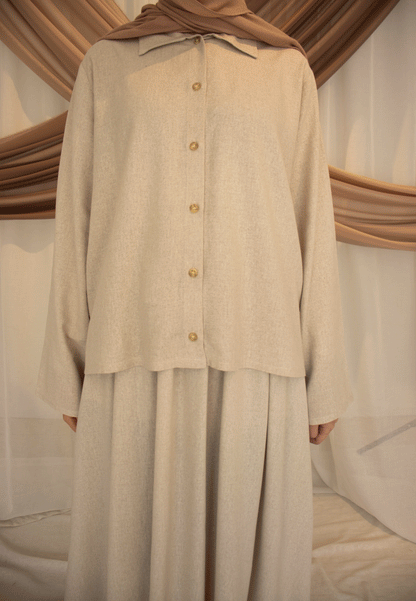 Showcasing Sabeel's elegant modest wear, designed for women who value style and modesty.