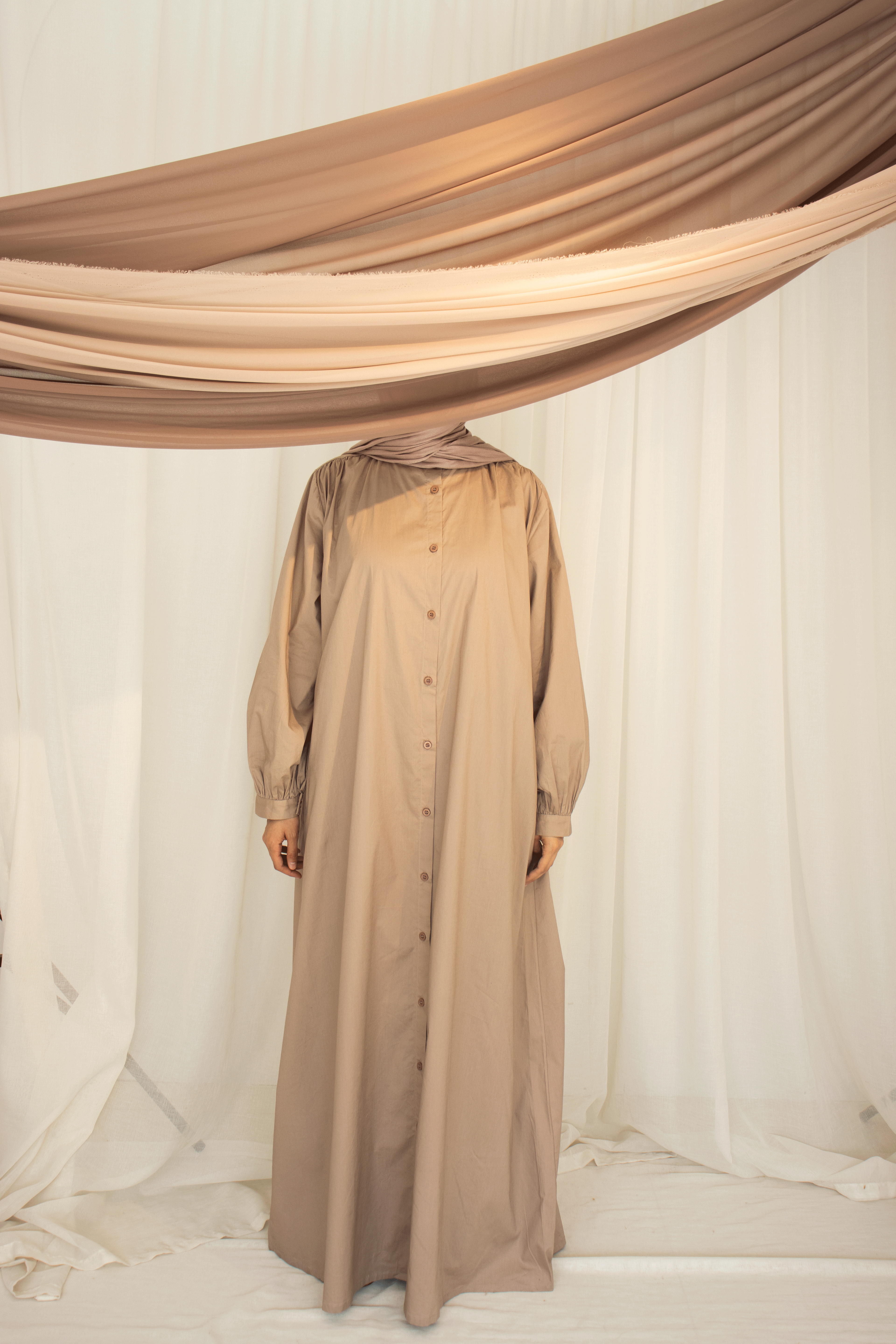 Showcasing Sabeel's elegant modest wear, designed for women who value style and modesty.