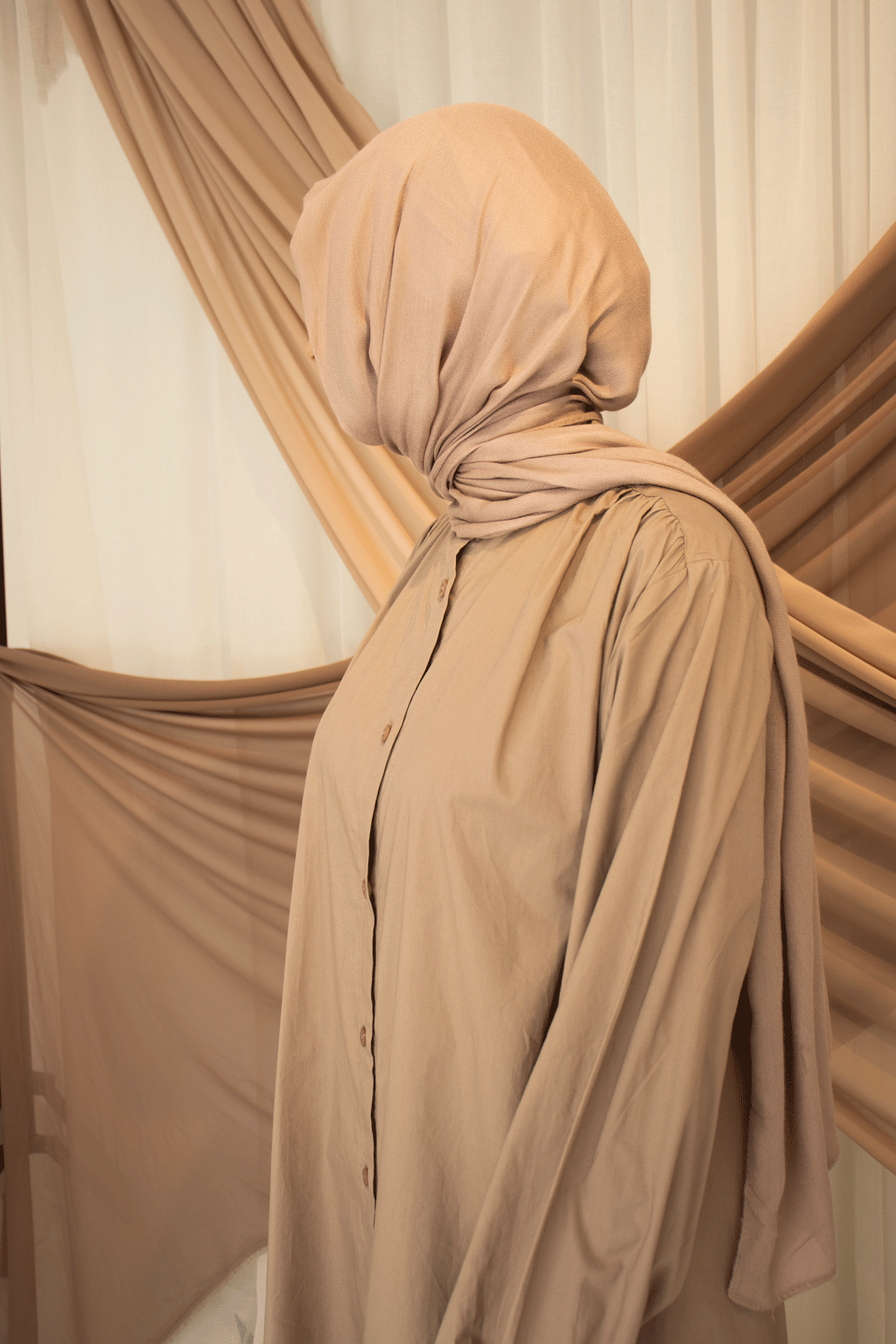 Showcasing Sabeel's elegant modest wear, designed for women who value style and modesty.